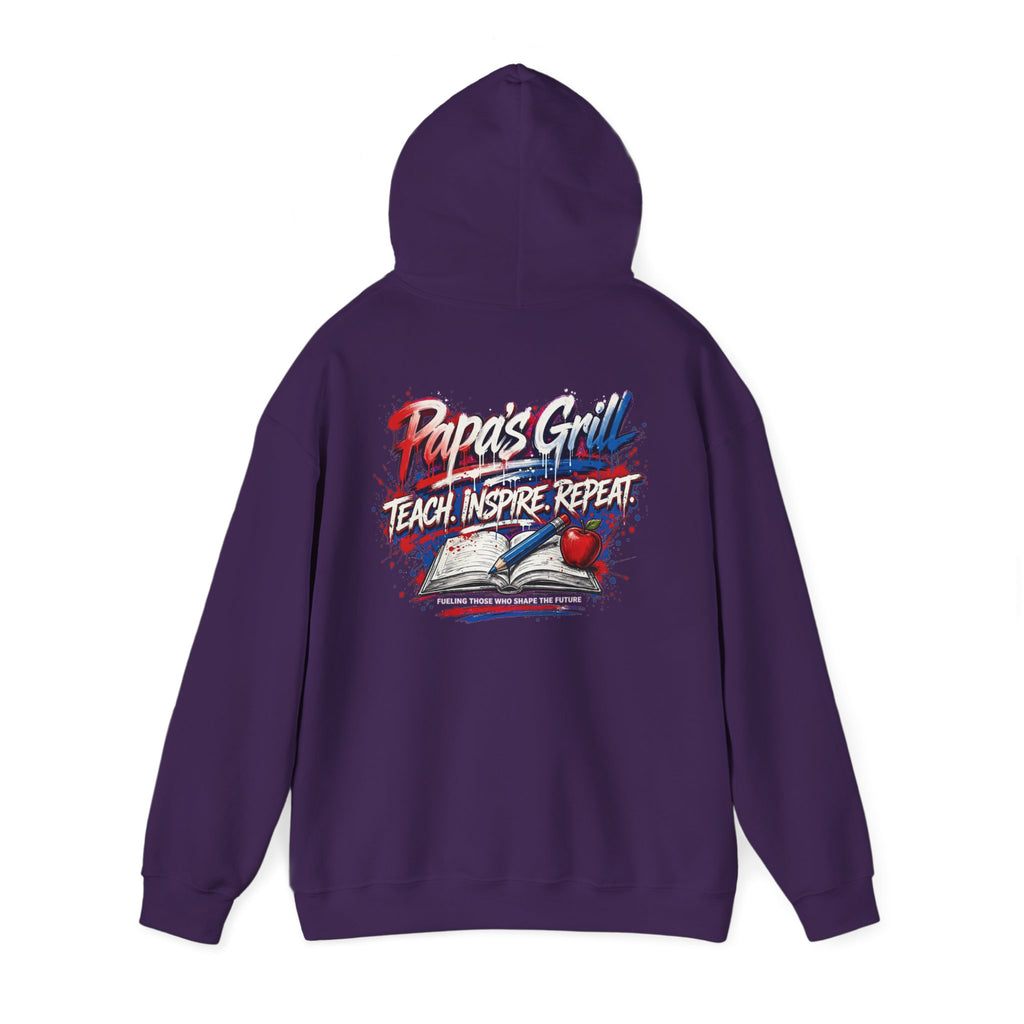 Papa's Grill — Teach Inspire Repeat Hoodie