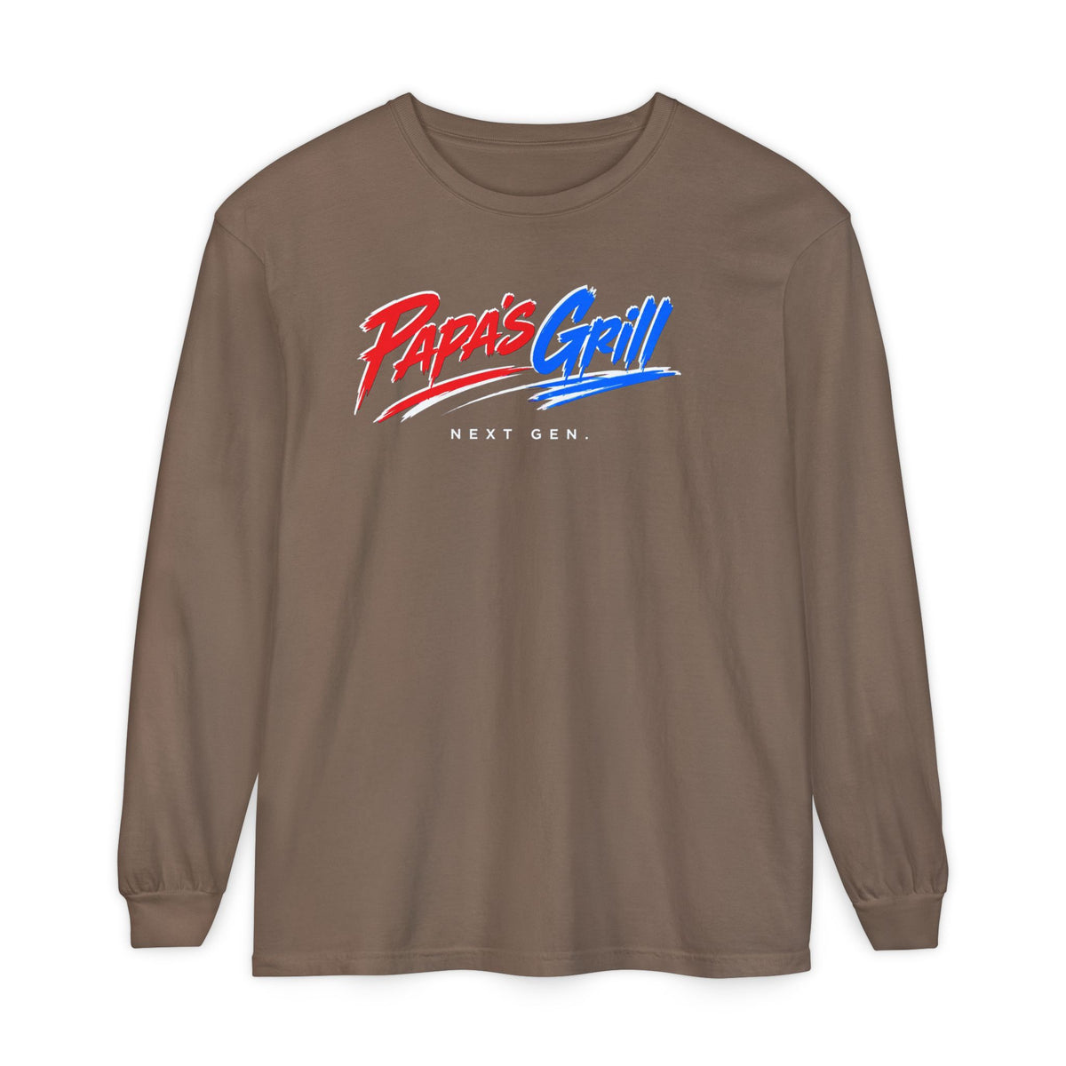 Papa's Grill — I'm Just Here For The Buns Garment-Dyed Long Sleeve