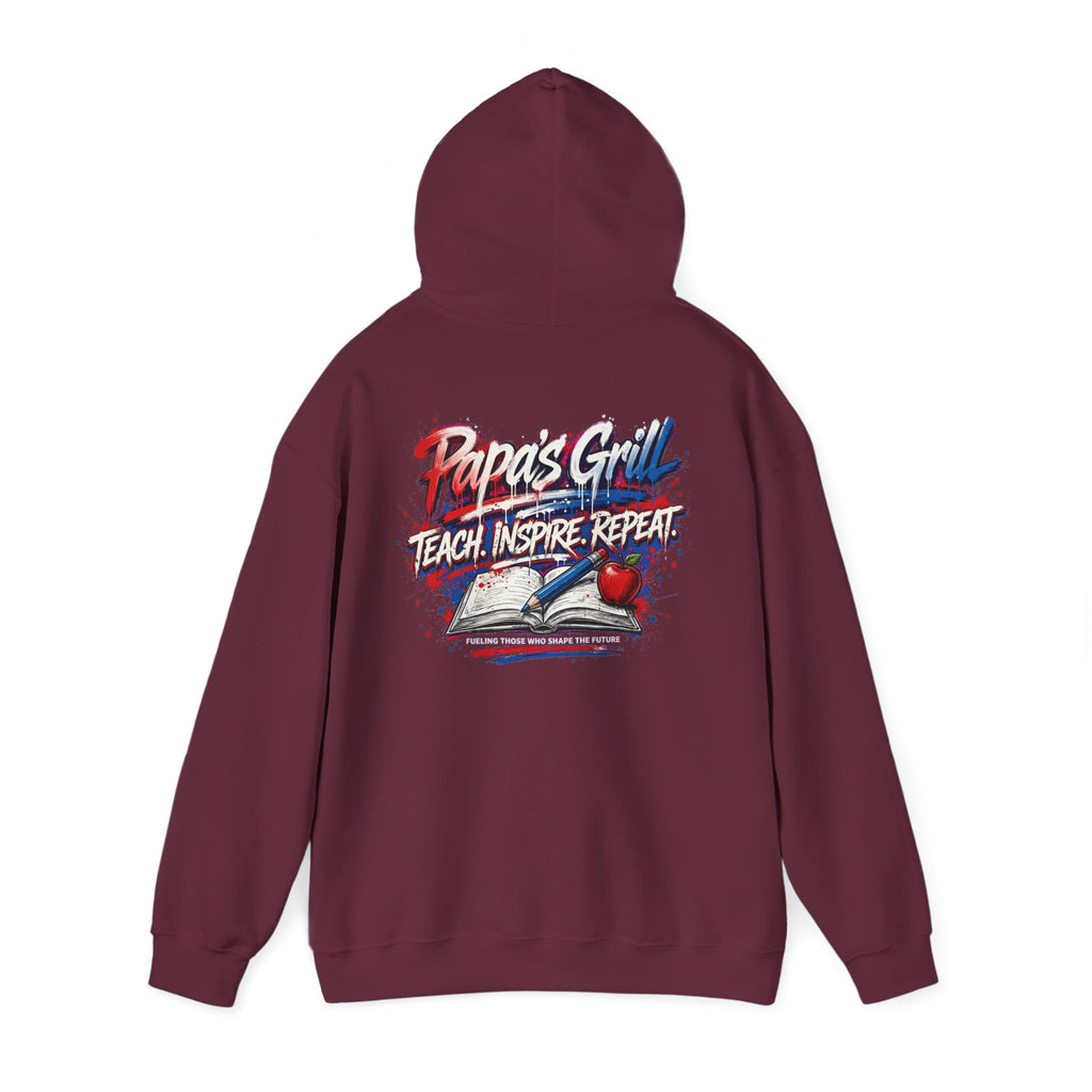 Papa's Grill — Teach Inspire Repeat Hoodie