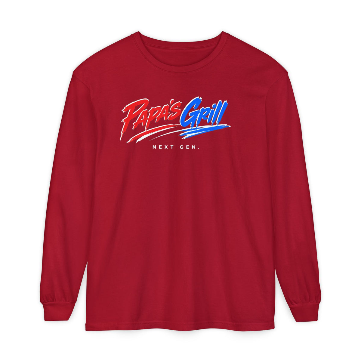 Papa's Grill — I'm Just Here For The Buns Garment-Dyed Long Sleeve