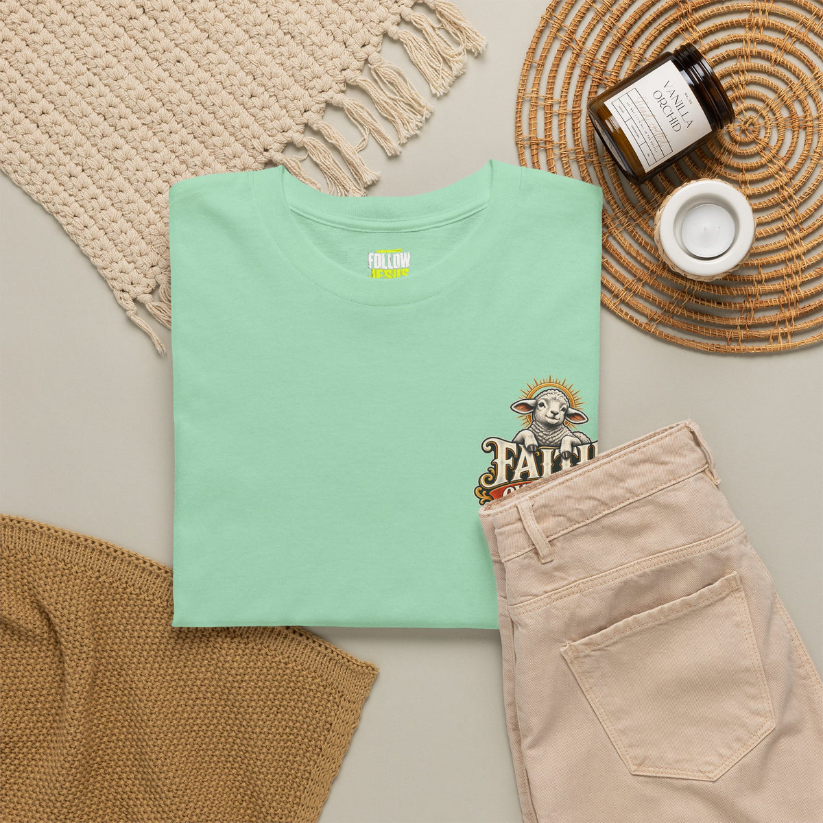 Papa's Grill — Faith Over Fear Tee