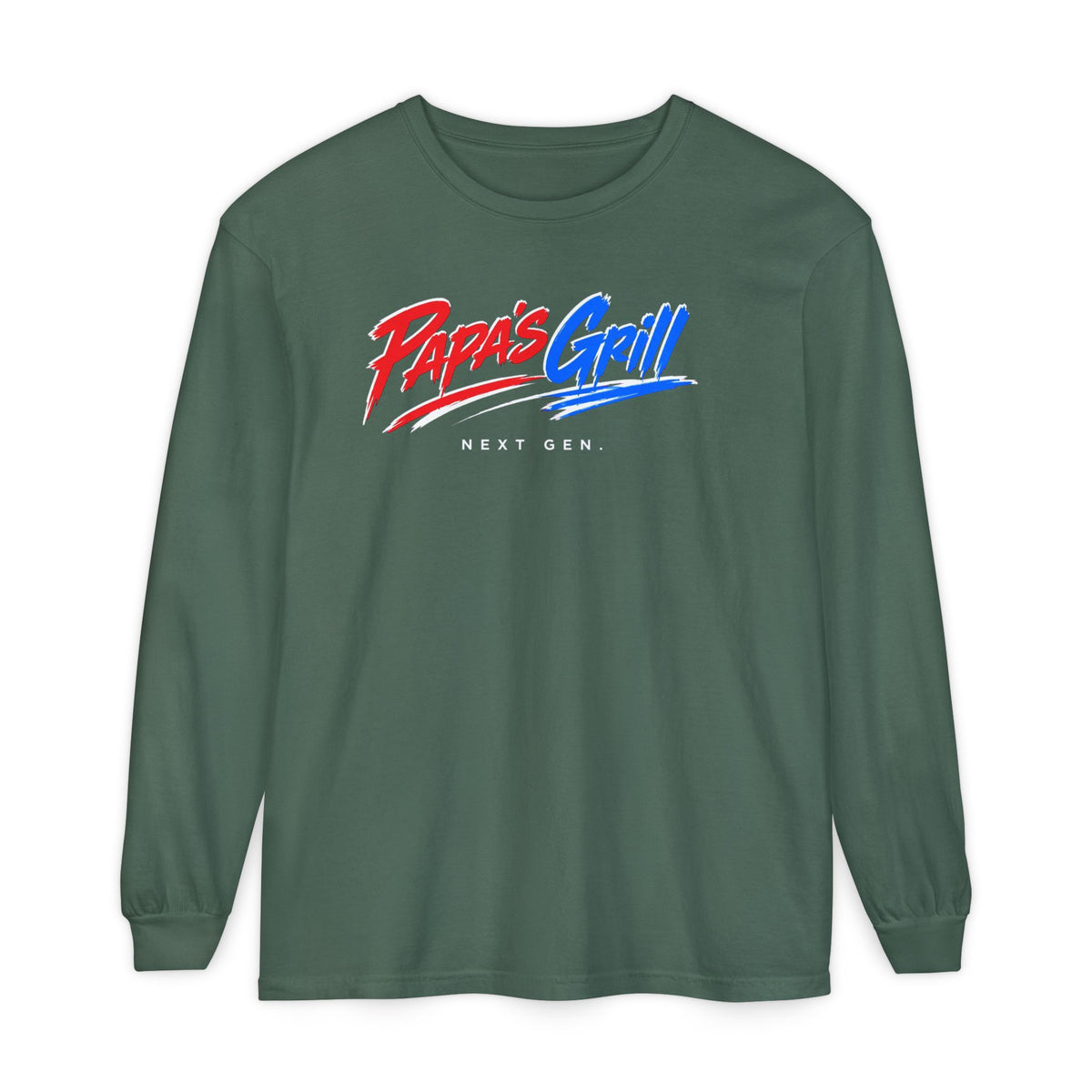 Papa's Grill — I'm Just Here For The Buns Garment-Dyed Long Sleeve