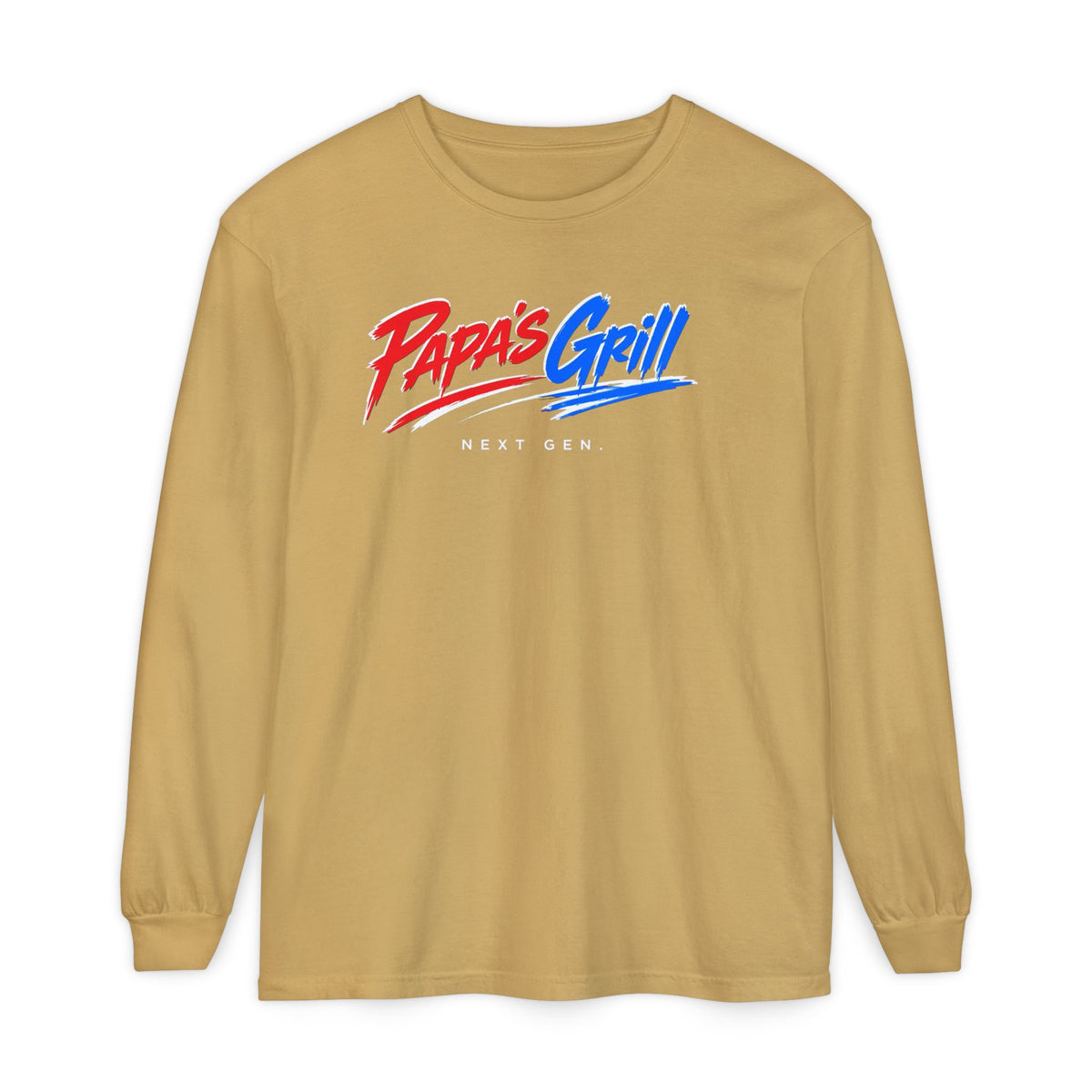 Papa's Grill — I'm Just Here For The Buns Garment-Dyed Long Sleeve