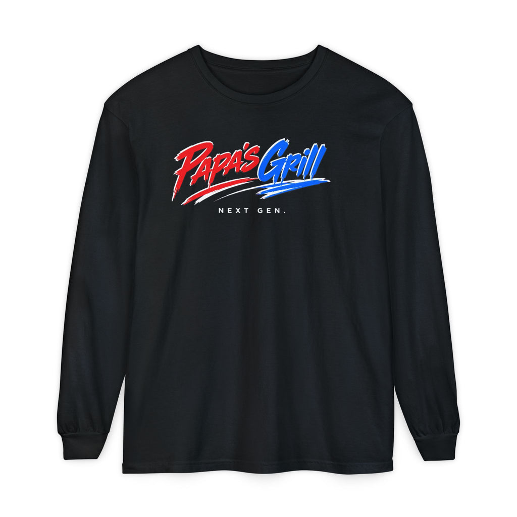 Papa's Grill — I'm Just Here For The Buns Garment-Dyed Long Sleeve