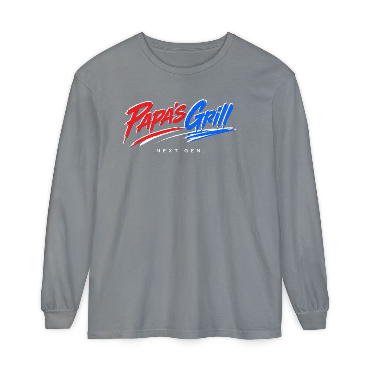 Papa's Grill — I'm Just Here For The Buns Garment-Dyed Long Sleeve